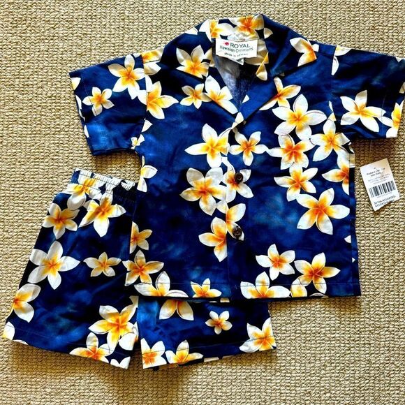 NWT, hawaiian matching set, 6 months - Picture 1 of 9